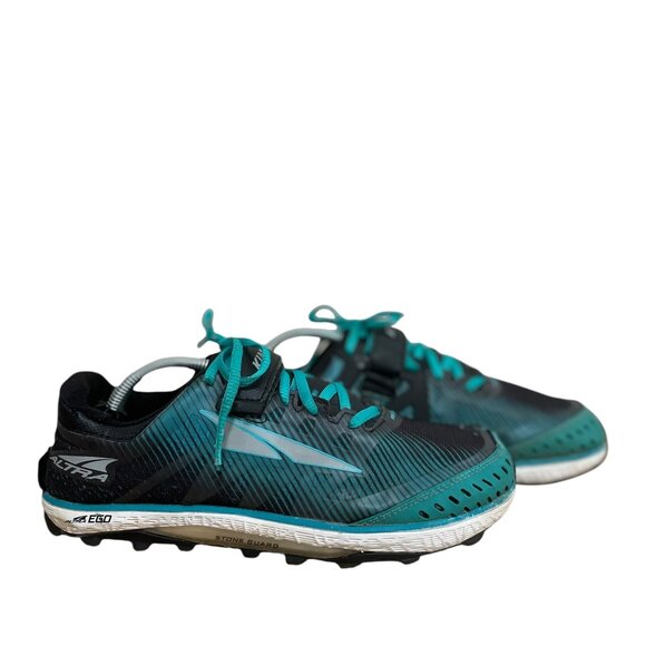 Altra King MT  Shoes Women’s Size 8 Black Rose Hiking Trail Running Gaitor Trap - Picture 1 of 6